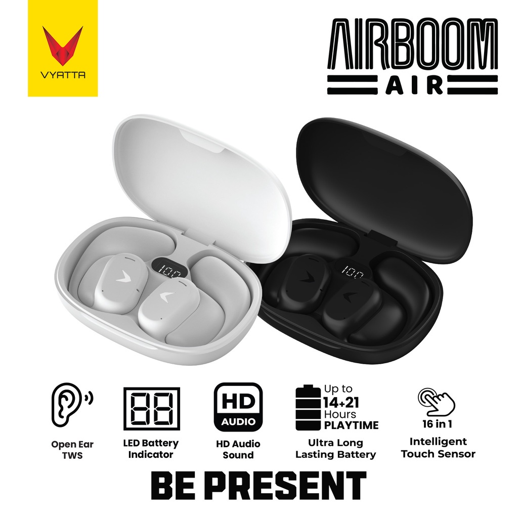 Jual Vyatta Airboom Air Tws Bluetooth Headset Earphone Open Air ...