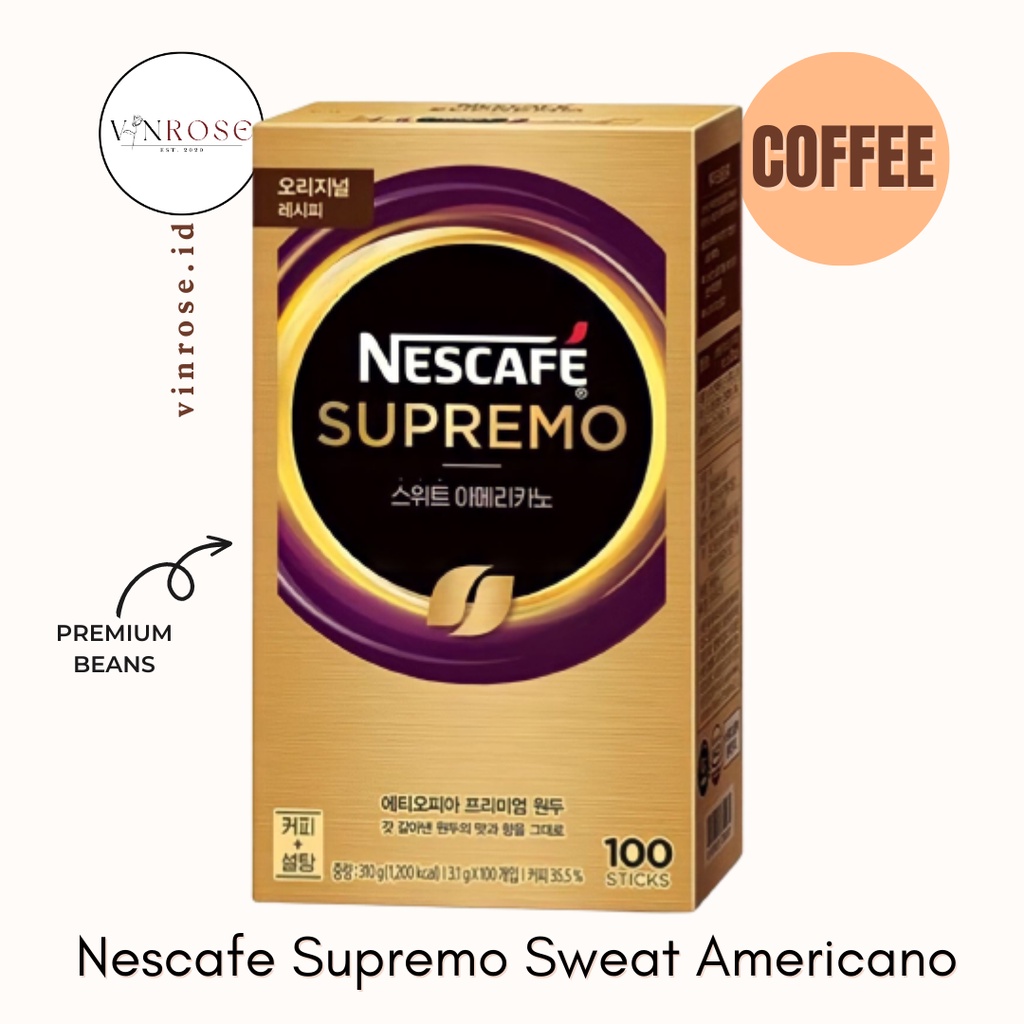 Jual Nescafe Supremo Sweat Americano Coffee/ Kopi Sachet Premium Korea