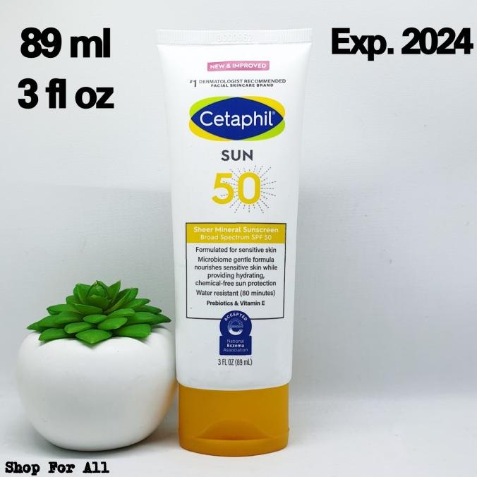 Jual CETAPHIL Sheer Mineral Sunscreen SPF 50 89ml / 89 ml Sunblock Shopee Indonesia