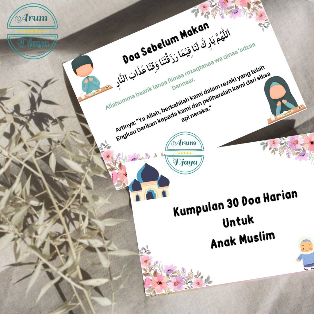 Jual 30 Doa Selama 30 Hari Ramadan Dua Cetak Dua Kartu Hadiah Islami ...