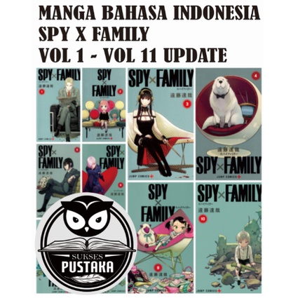 Jual [INDONESIA] KOMIK SPY X FAMILY VOLUME 1 - 11 UPDATE PLUS STIKER