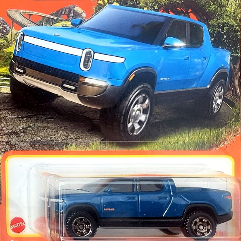 Jual MATCHBOX RIVIAN R1T 2022 BIRU - JEEP FORD BRONCO TOYOTA 4RUNNER ...