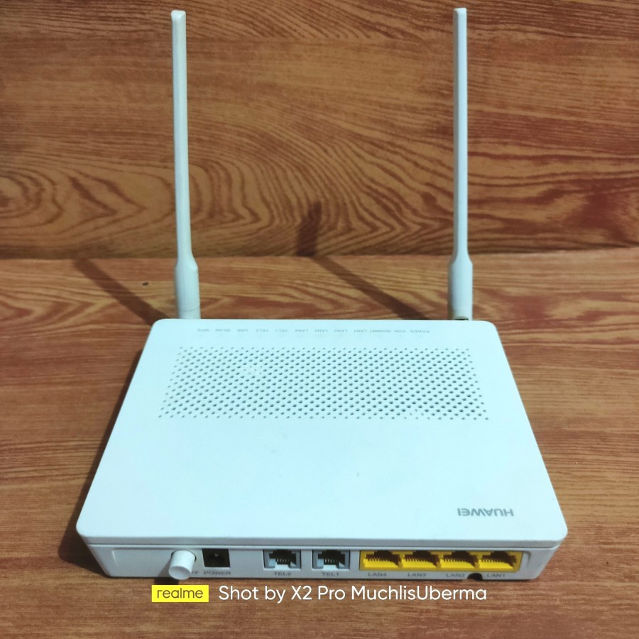 Jual Huawei Echolife Hg8245h Ont Gpon Biru Fiber Optic Modem Router Antena Panjang Shopee 8401