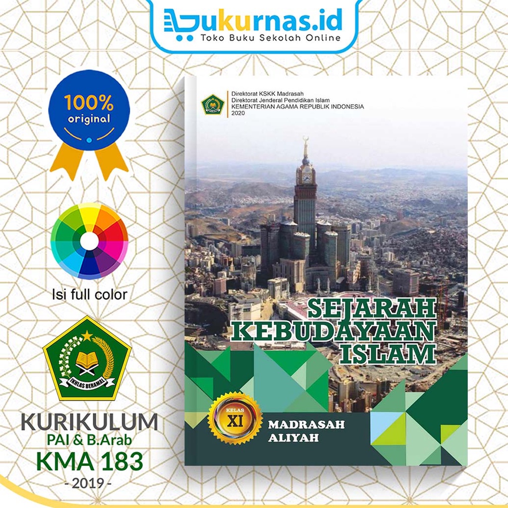 Jual Buku Siswa Sejarah Kebudayaan Islam SKI Kelas 11 MA KEMENAG ...