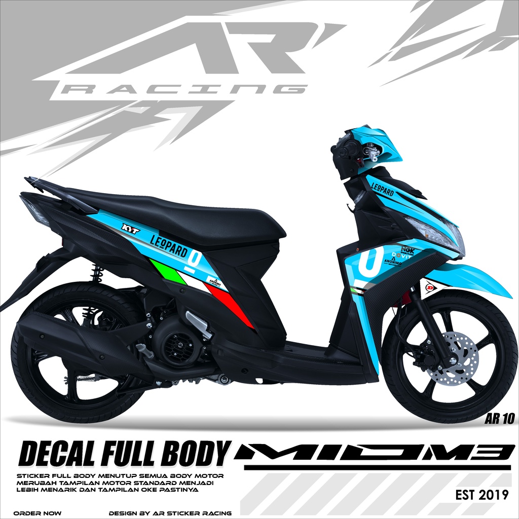 Jual Stiker Mio M3 Mio Z Mio 125 Full Body Decal - Sticker Dekal Mio ...