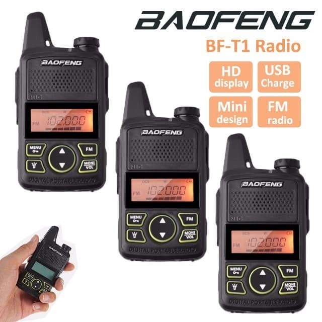 Jual HT Baofeng Mini T1 single band UHF 20 Channel Garansi 1 Tahun