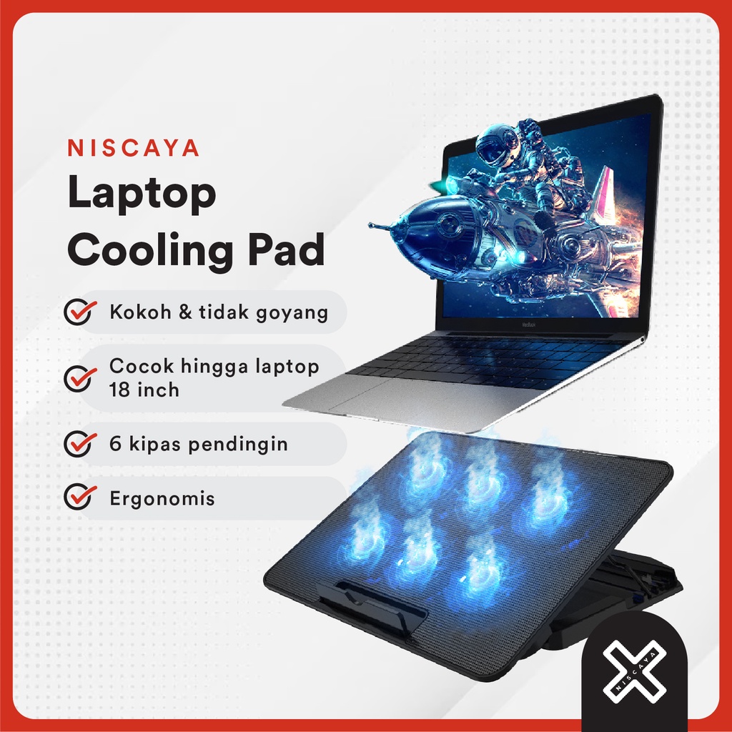 Jual NISCAYA LAPTOP COOLING PAD - KIPAS PENDINGIN NOTEBOOK BERKUALITAS ...