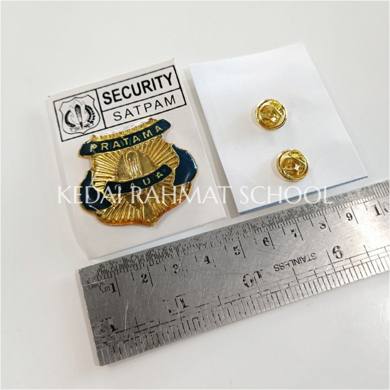 Jual Pin Gada Pratama Lencana Security Satpam Kuningan Resin | Shopee ...