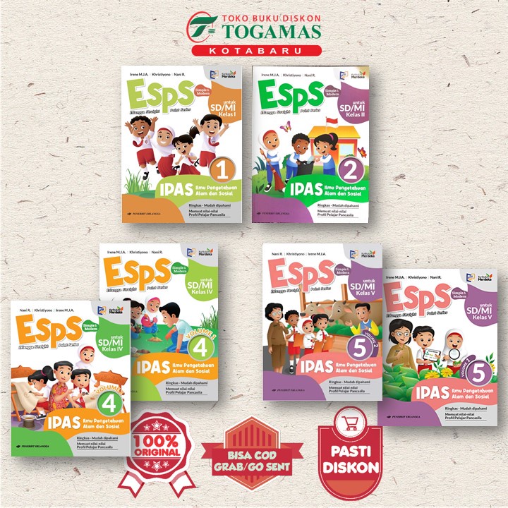 Jual ERL- ESPS IPAS SD/MI KLS 1- 6 ILMU PENGETAHUAN ALAM DAN SOSIAL ...