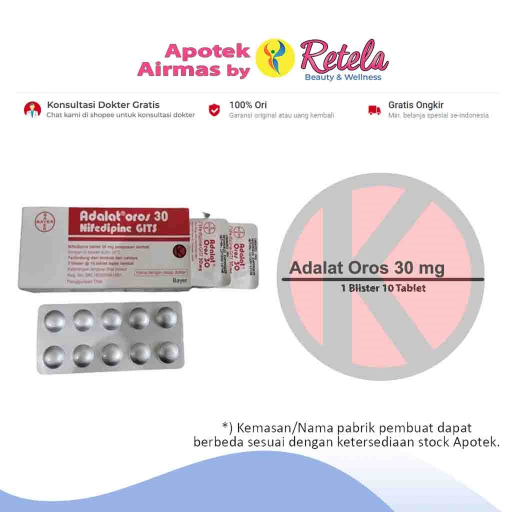 Jual ADALAT OROS 30MG Shopee Indonesia