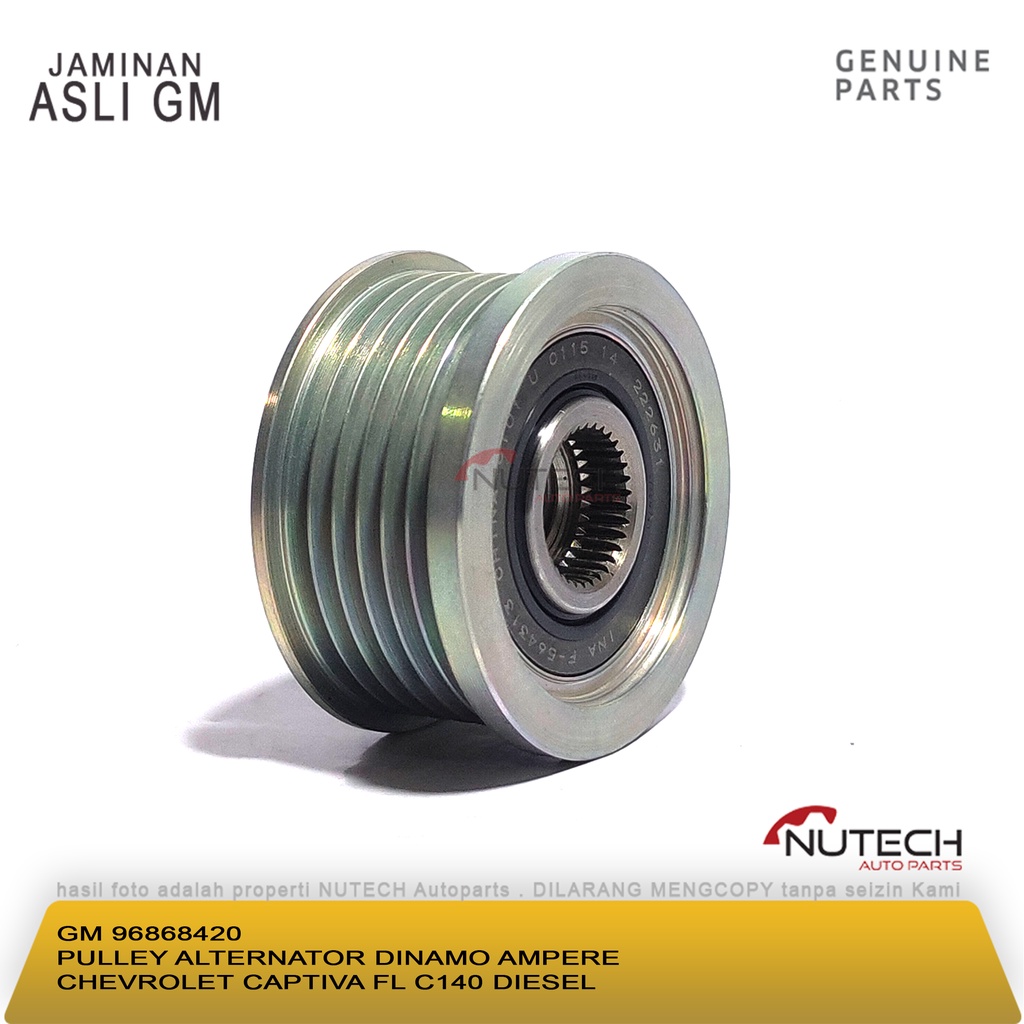 Jual PULLEY ALTERNATOR DINAMO AMPERE CHEVROLET CAPTIVA FL C140 DIESEL