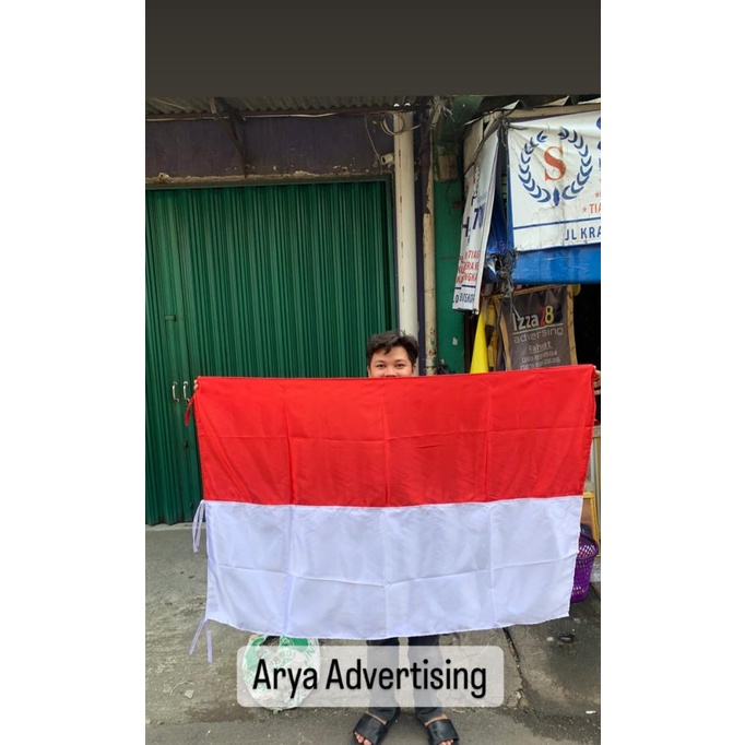 Jual Bendera Negara Indonesia Ukuran 100x150 Bahan Satin Lon | Shopee ...