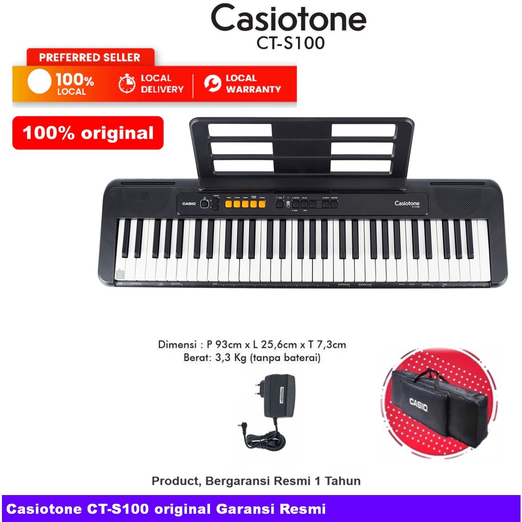 Jual Casio Cts100/ Cts-100 Keyboard Casiotone 61 Keys Original