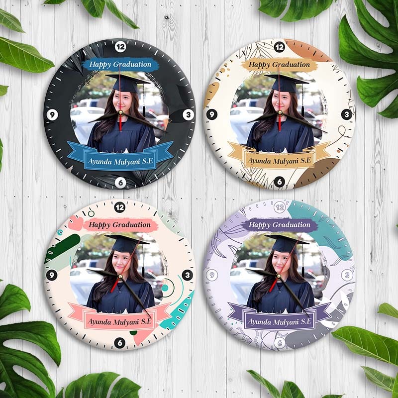 Jual JAM DINDING KAYU MDF CUSTOM WISUDA GRADUATION GAMBAR BEBAS ...