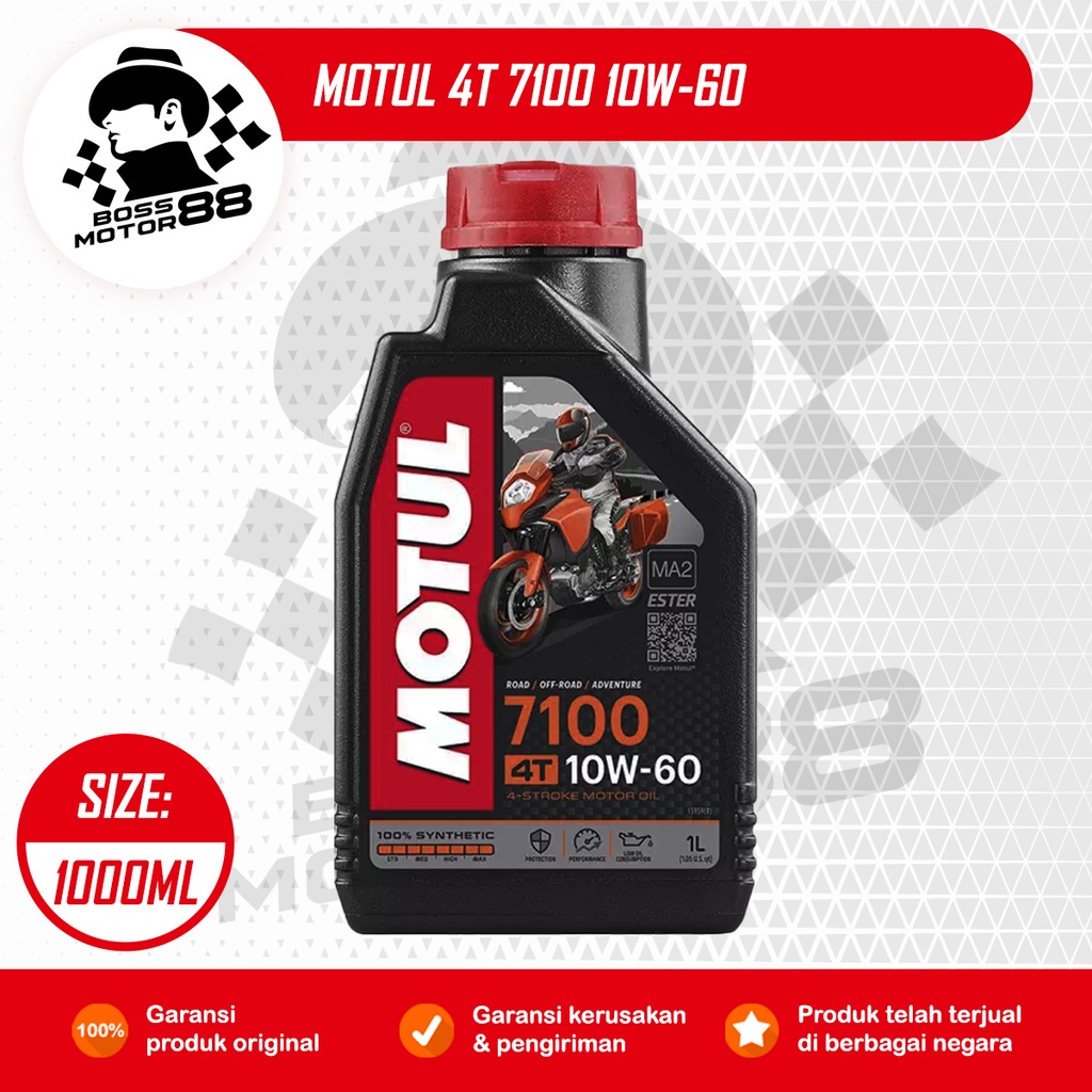 Jual Motul 4t 7100 10w 60 1l Oli Mesin Motor 4tak Ester Premium 100 Original Shopee Indonesia 4937