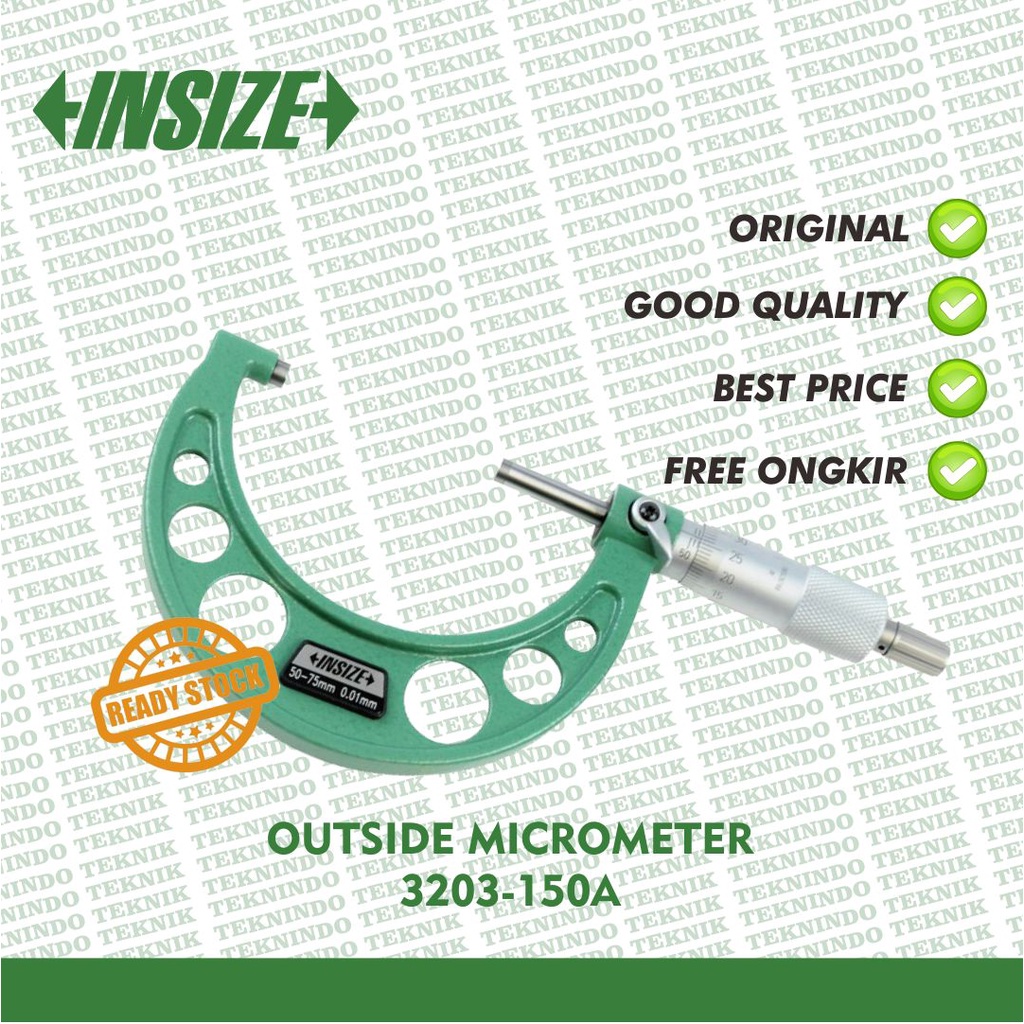 Jual Insize Outside Micrometer 3203150A Original Shopee Indonesia