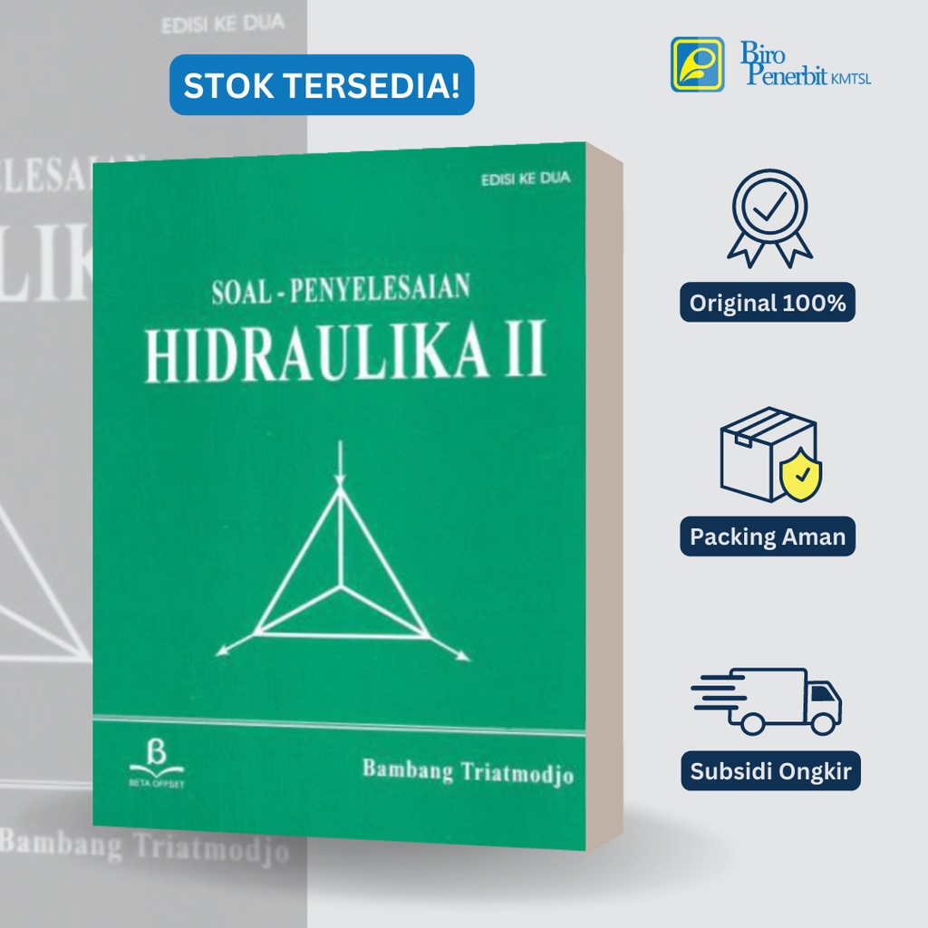 Jual BUKU TEKNIK SIPIL Soal-Penyelesaian Hidraulika II Oleh Bambang ...