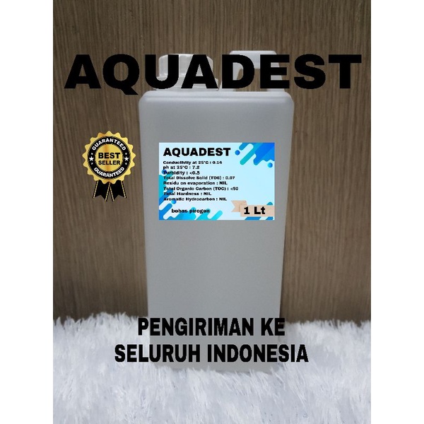 Jual Aquadest Aquades Distilled Water Air Suling Ukuran 1 Liter Shopee Indonesia 0327