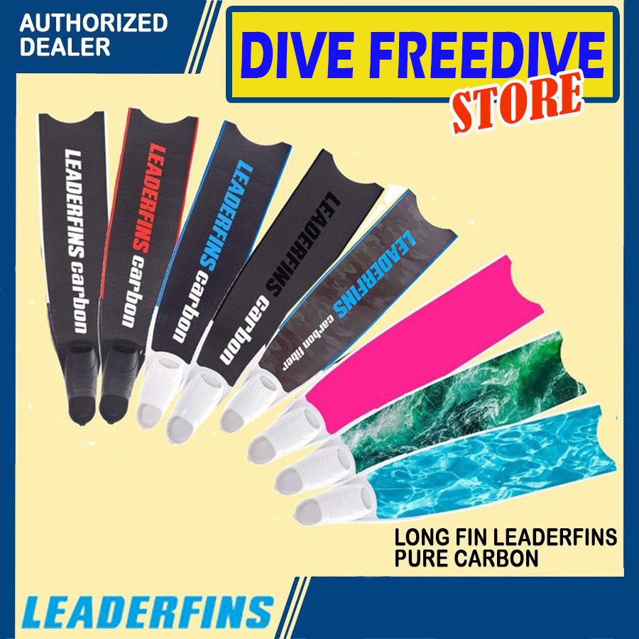 Jual Long Fin Leaderfins Pure Carbon (100 Carbon + Epoxy) Kaki Katak