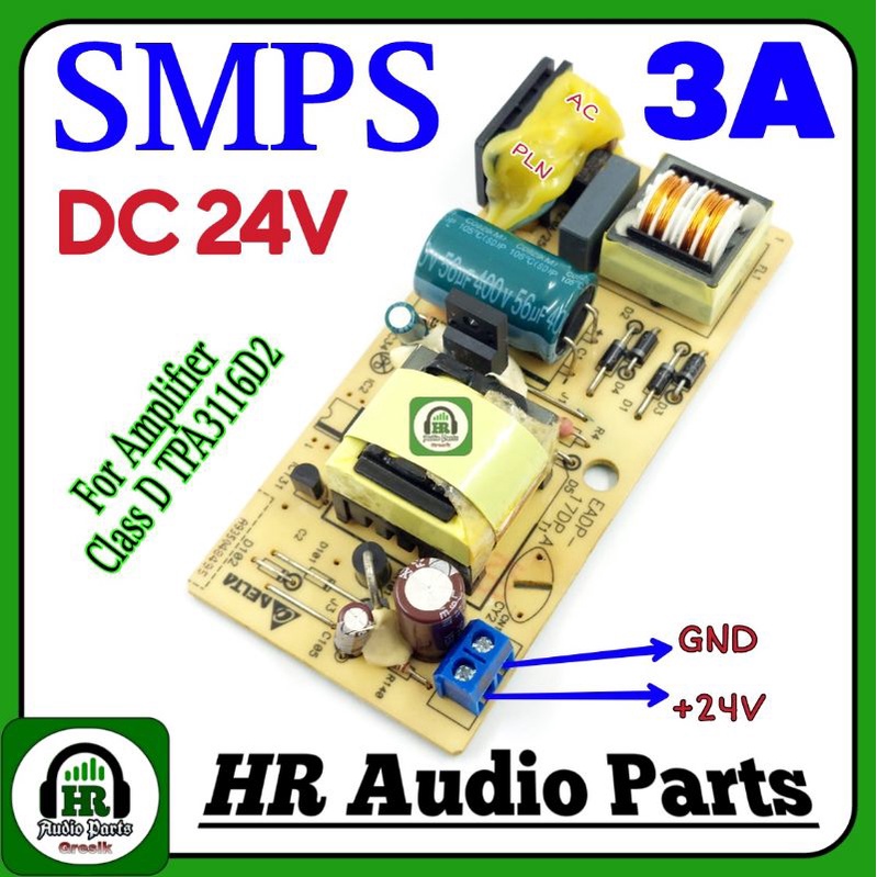 Jual SMPS DC Switching Power Supply 24V 3A Adaptor Sistem Proteksi