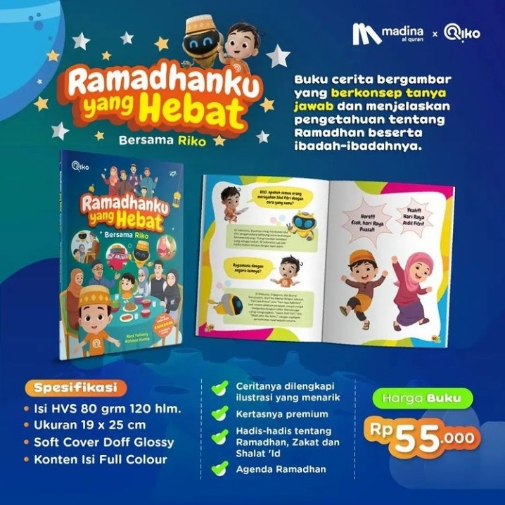Jual Buku Komik Islami Anak - Ramadhanku yang Hebat Bersama Riko ...