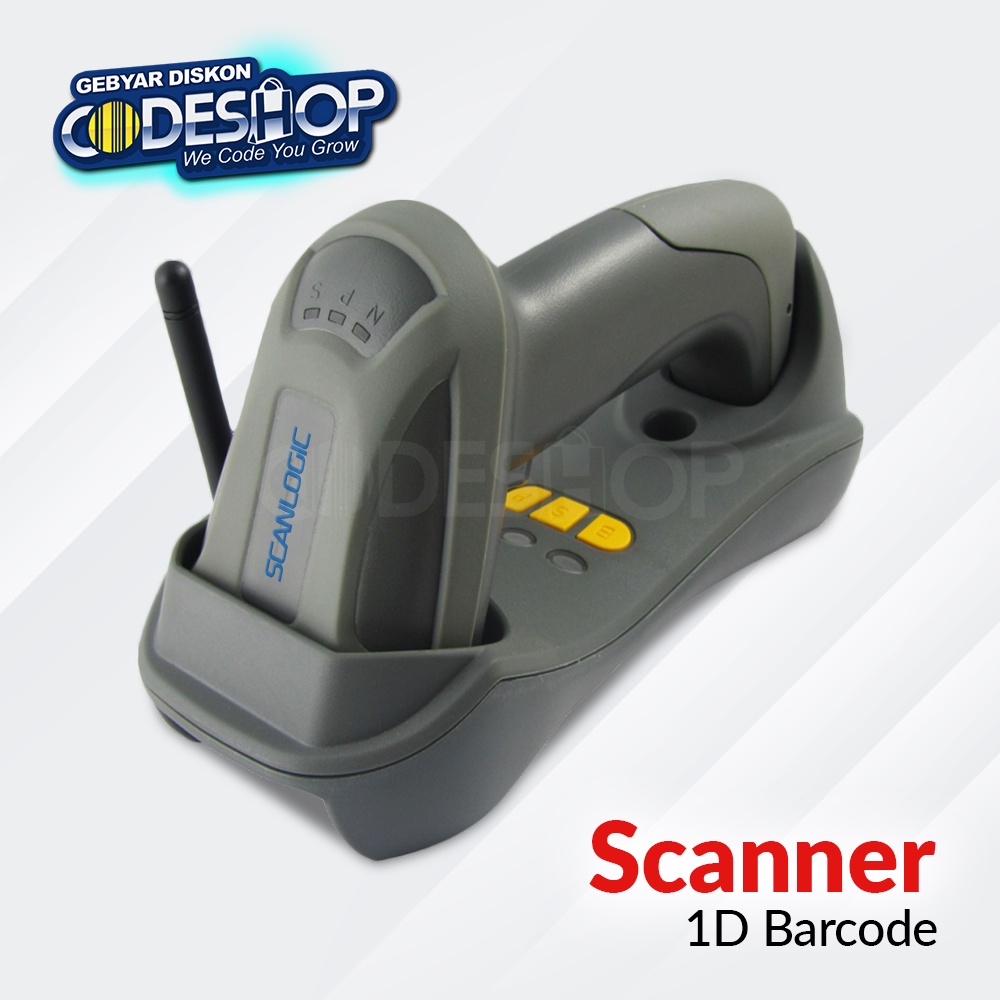 Jual Scanlogic CS-3290 Scanner Barcode 1D Wireless USB Serial RS-232 ...