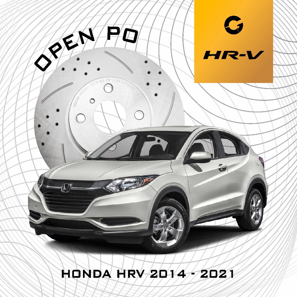 Jual GAIA Brake Disc Rotor Honda HRV Original HARGA PER SET (2 pcs ...