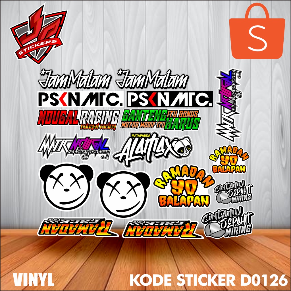 Jual STICKER SET NDUGAL RACING | RAMADAN RACE | LAMINASI | STICKER SET ...
