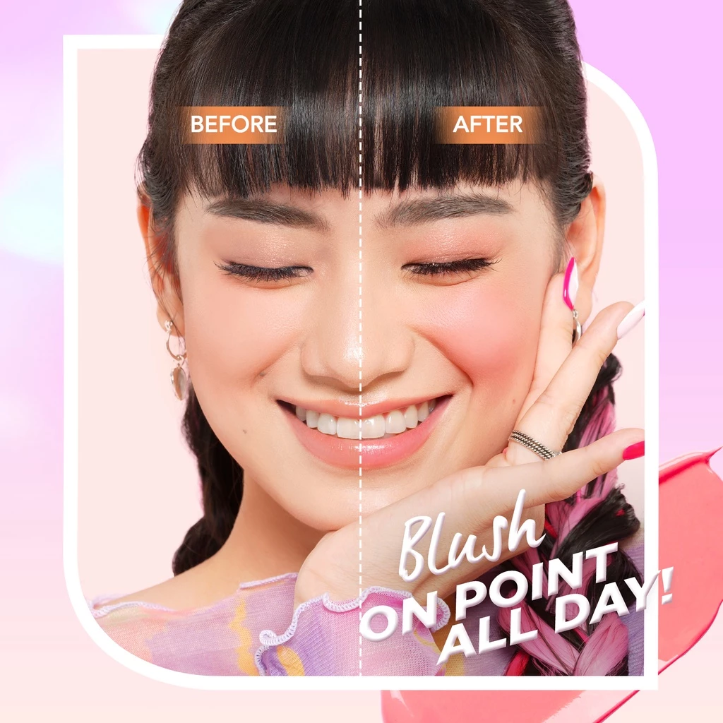 Dazzle Me Creamy Liquid Blush dan Instant Pigment untuk Wajah