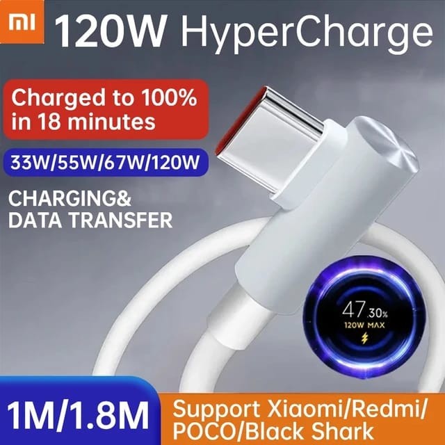 Jual ORIGINAL KABEL DATA ELBOW BLACK SHARK 4 PRO HYPERCHARGE 120W ...
