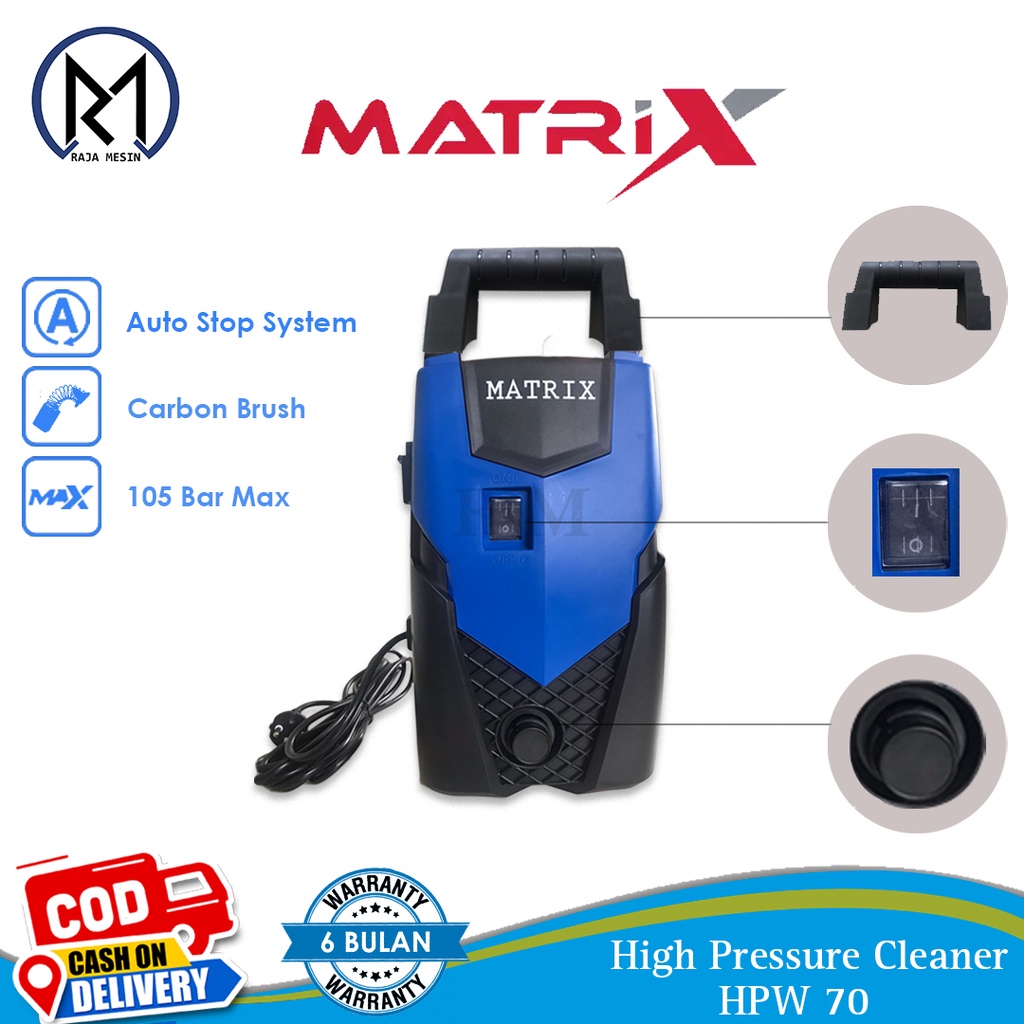 Jual Mesin Steam Cuci Motor Mobil High Pressure Jet Cleaner Matrix Hpw Bar W