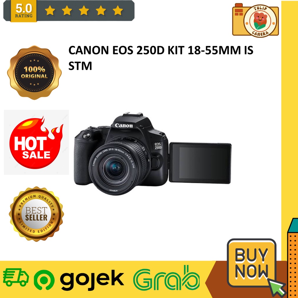 Jual CANON EOS 250D KIT 1855MM IS STM Shopee Indonesia