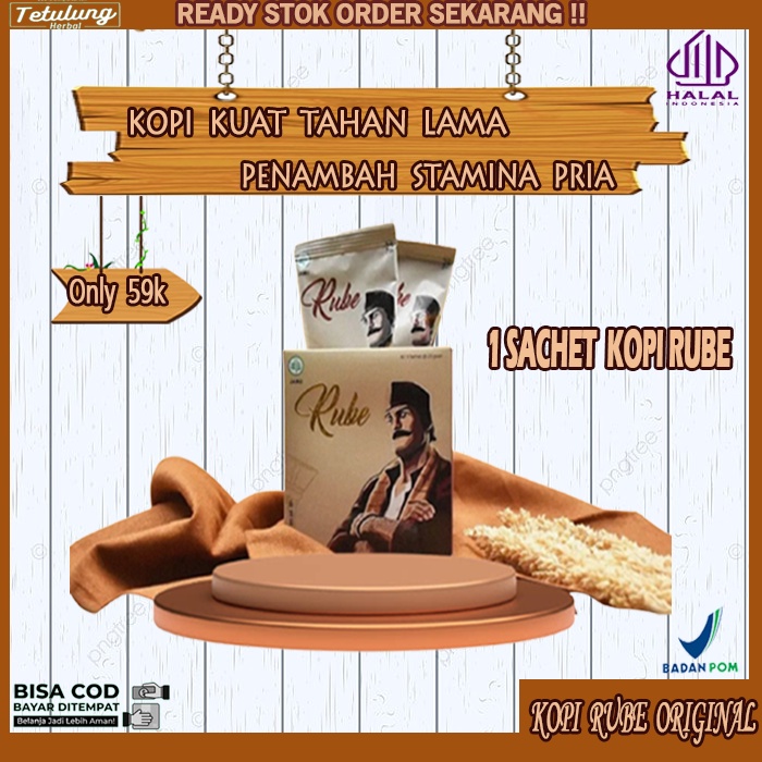 Jual Kopi Rube Sachet Original Asli Kopi Obat Kuat Bikin Pria Tahan
