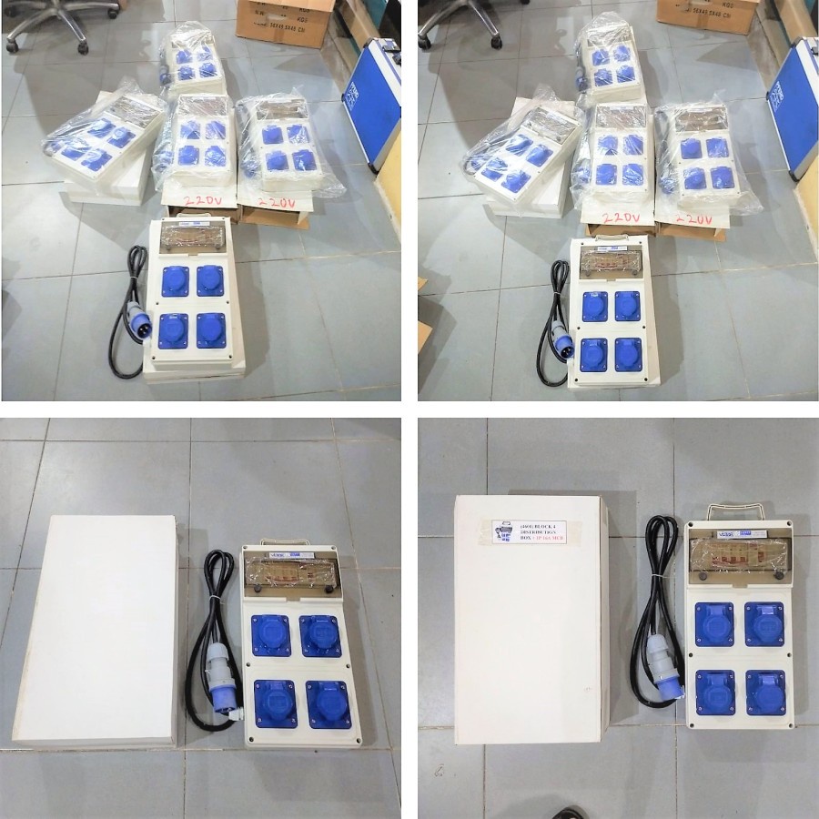 Jual Vistar 4 Way Industrial DB Box 220V Model 4601 ELCB-RCD 2P-40A ...