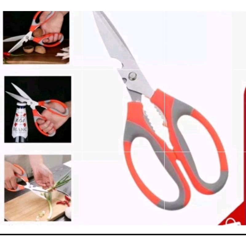 Jual gunting multi fungsi buka botol potong sayur buah ikan ayam ...