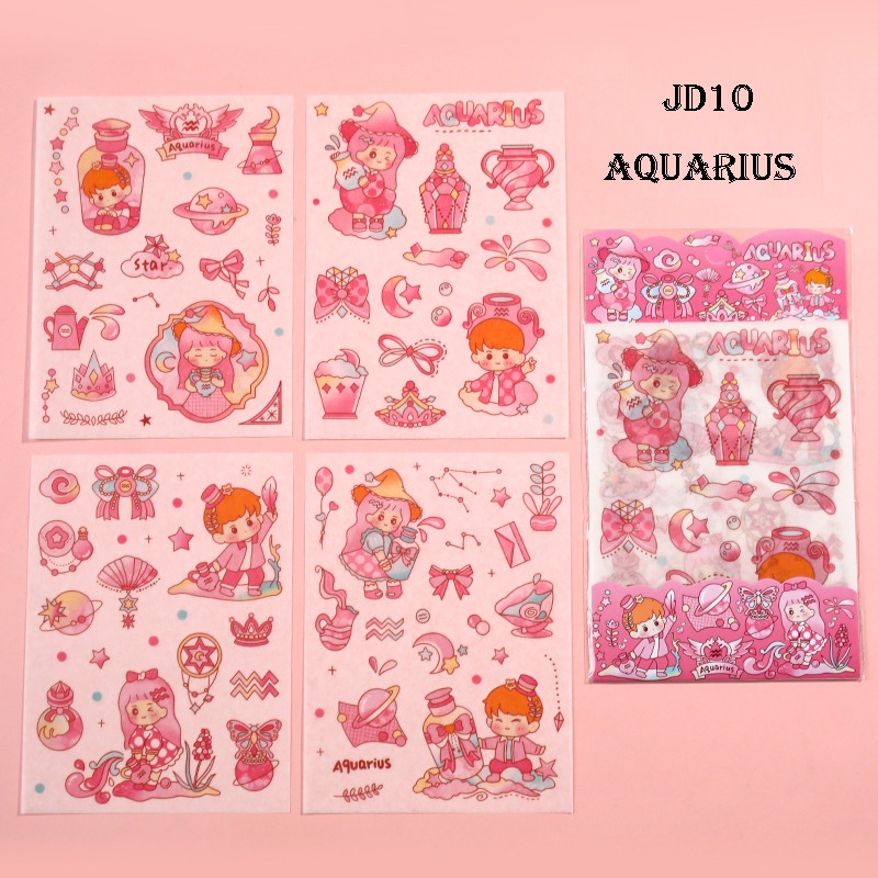 Jual 1 SET ISI 45 PCS STICKER AESTHETIC BERBAGAI MACAM MOTIF LUCU IMUT ...