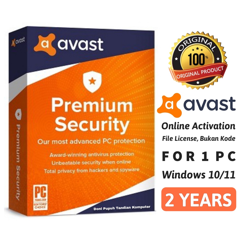 Antivirus Avast Premium Security Lisensi File Original Online Aktivasi