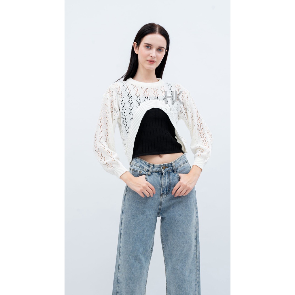 Jual YURA CROP TOP RAJUT | Shopee Indonesia