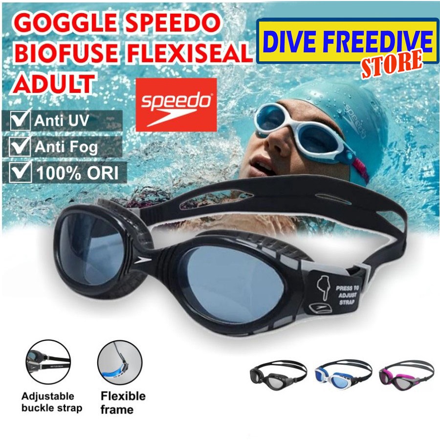Jual Goggle Swimming Adult Speedo Futura Biofuse Flexiseal Kacamata