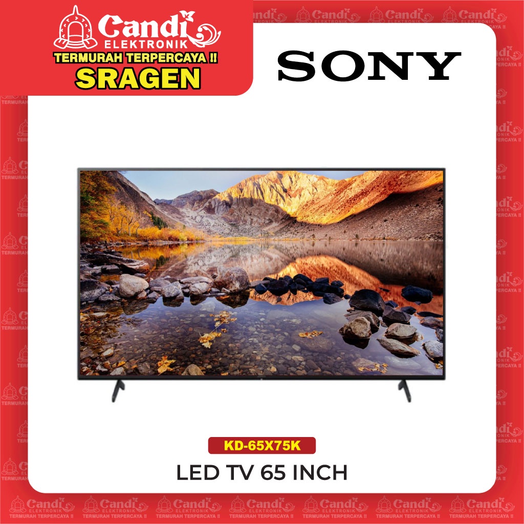 Jual SONY Led Tv 65 Inch 4K UHD Smart Android Google TV - KD-65X75K