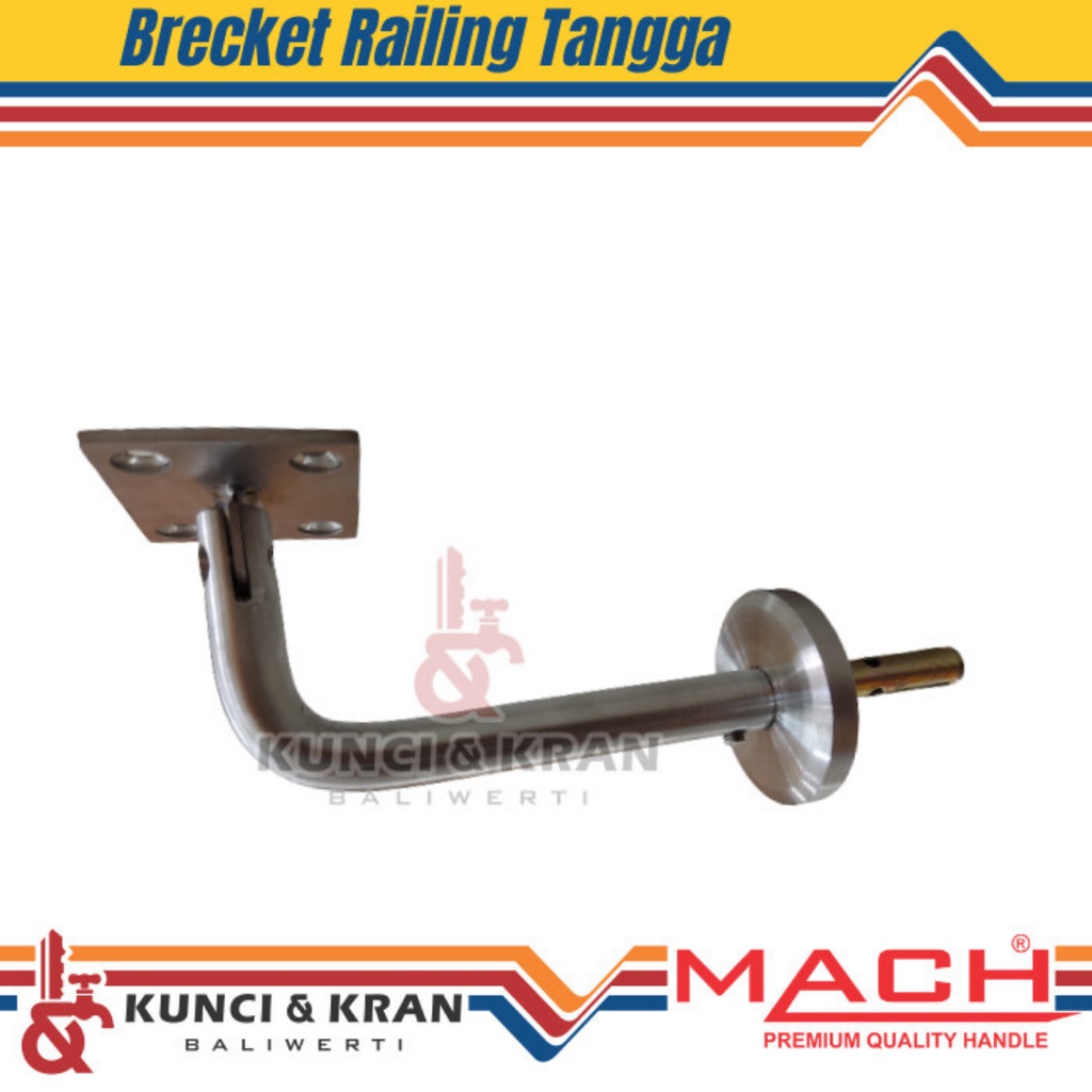 Jual Pegangan Dudukan Railing Tangga Mach WTW GM 0342 103 Stainless ...