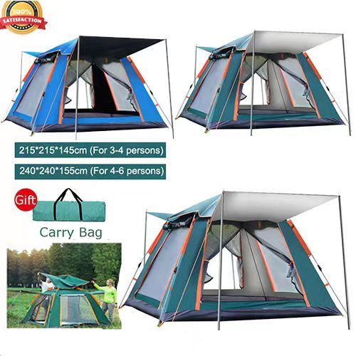 Jual Tenda Camping Otomatis Kapasitas 3-4 Orang Tenda Otomatis Outdoor ...