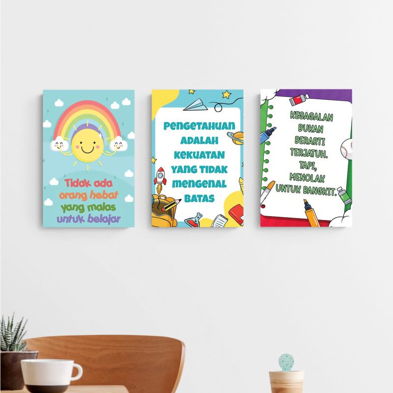 Jual Hiasan Dinding Kamar Anak Pajangan Dinding Sekolahan Poster