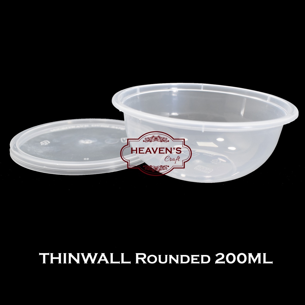 Jual Thinwall rounded/bulat/food container 200ml | Shopee Indonesia