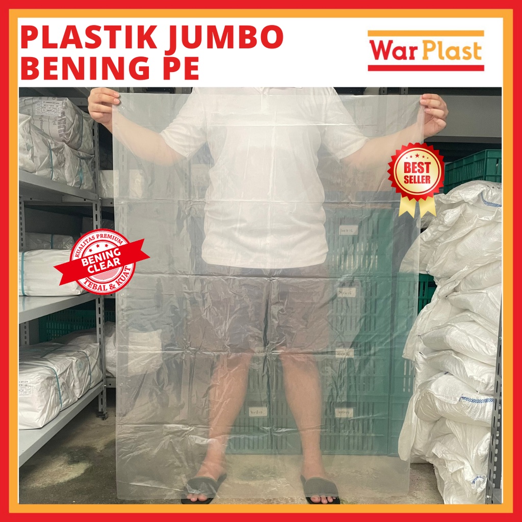 Jual Plastik JUMBO 120x200cm & 90x120 TEBAL PE Anti Sobek Bocor Air