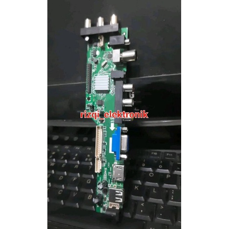 Jual mb mainboard tv universal biasa dan dtv t2 plus remot | Shopee ...
