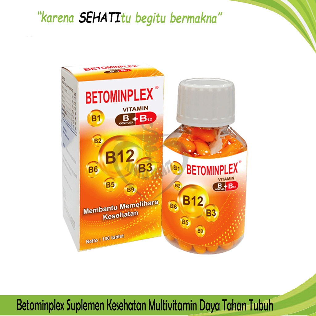 Jual Betominplex Vitamin B Complex Multivitamin Kesehatan | Shopee ...