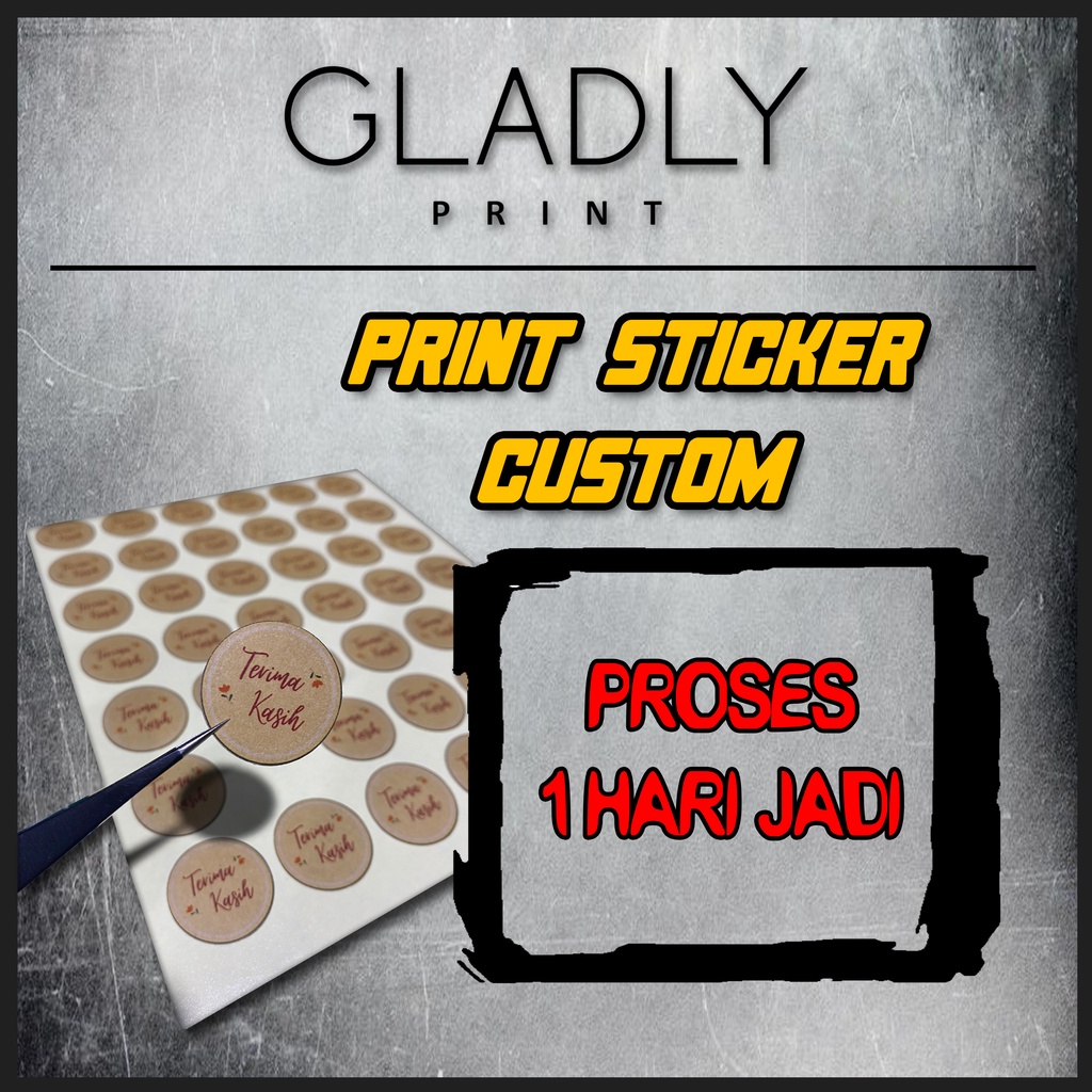 Jual Cetak Sticker Vinyl Print Cut Sticker Vinyl Custom Shopee