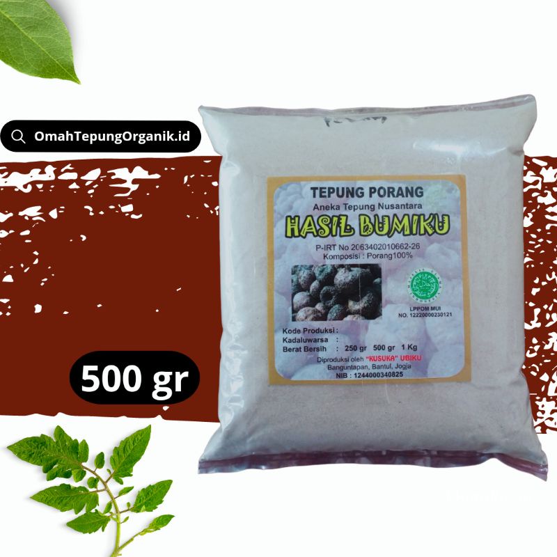 Jual Tepung Suweg Kemasan 500 Gram Tepung Porang Kemasan 500 Gram