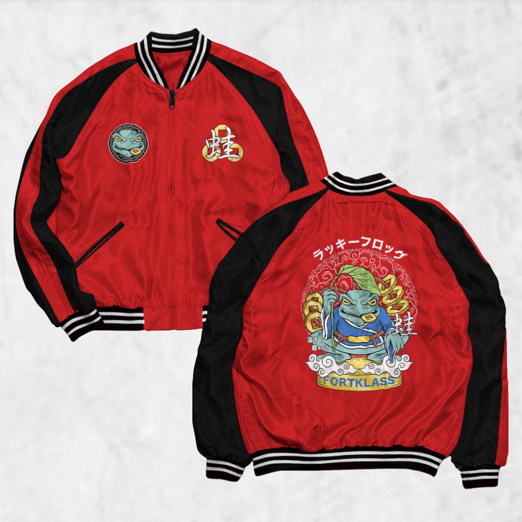 Jual PIYAMAKUMU Jaket Sukajan RAIJIN Pria Wanita Distro Unisex